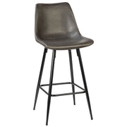 Rufina - Counter Stool - Dark Gray And Black
