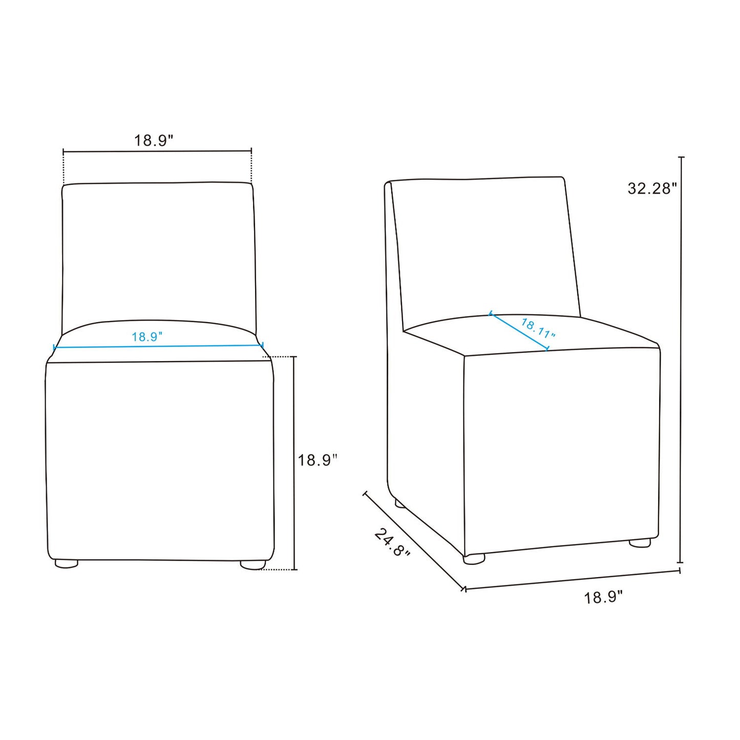 Anna - Square Dining Chair