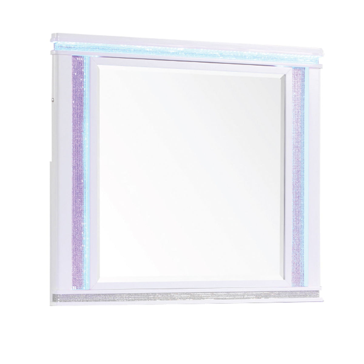 Opium - Mirror - White - Wood