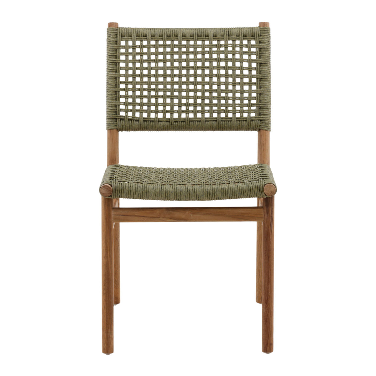 Francisca - Outdoor Dining Chair (Set of 2) - Green And Natural
