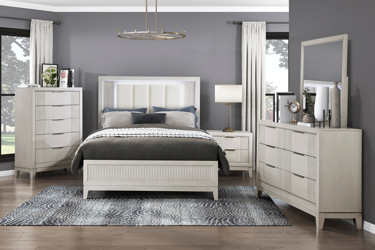 5pcs Queen Bedroom-Florence Collection