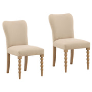 Marcellina - Dining Chair (Set of 2) - Beige And Natural
