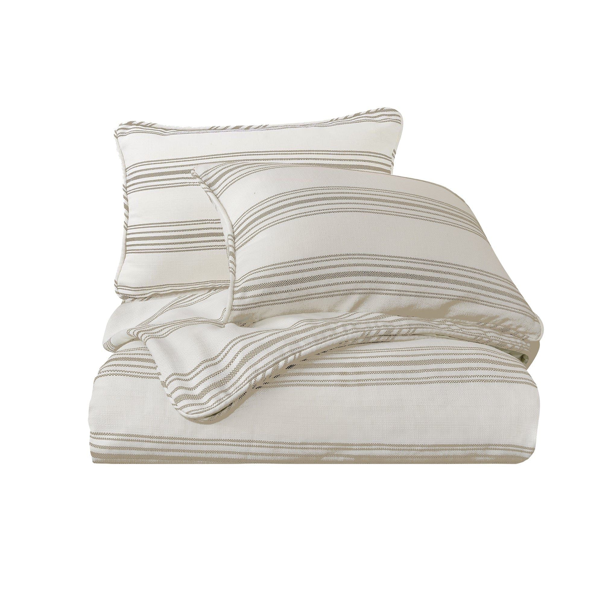 Prescott - King Duvet Cover Set (Set of 3) - Taupe