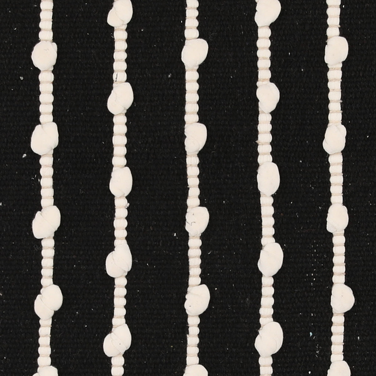 Ernest - Pillow With Filler - Black And Ivory