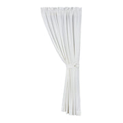 Luna - Extra Long Lined Curtain Panel - White
