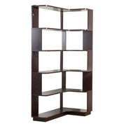 Ox Blood - Red 90Cm L-Shaped Freestanding Corner Bookshelf With Anti Tip Safety, Storage Cabinet For Living Room - Ox Blood Red