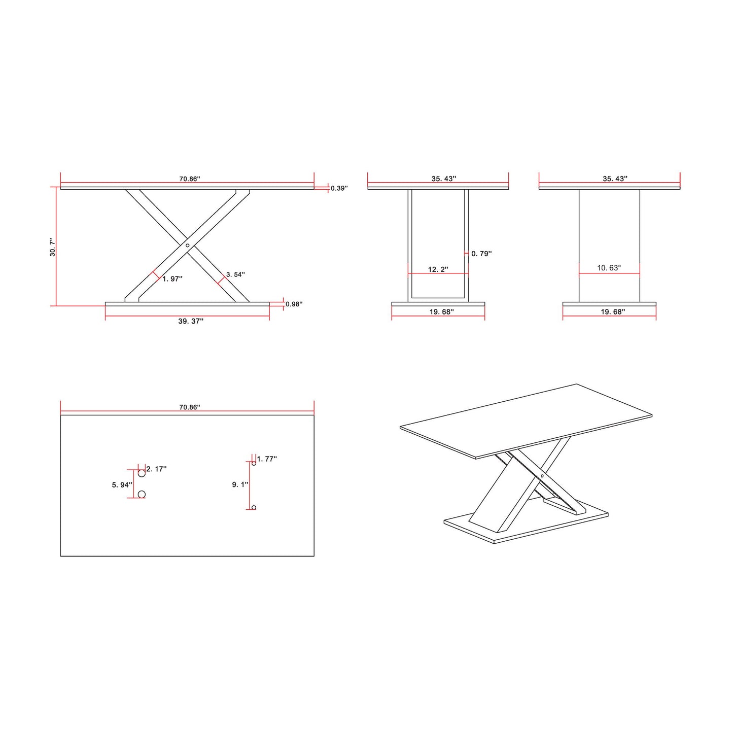 Gwen - Dining Table - Marble