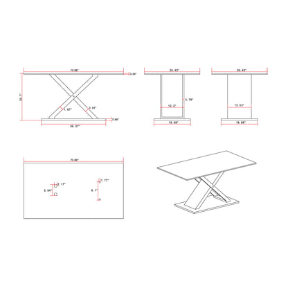 Gwen - Dining Table - Marble