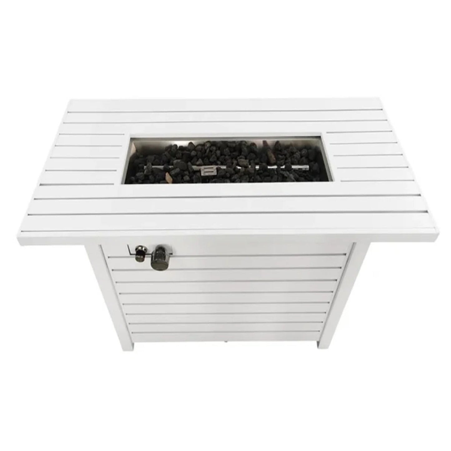 Propane / Natural Gas Outdoor Steel Fire Pit Table With Lid