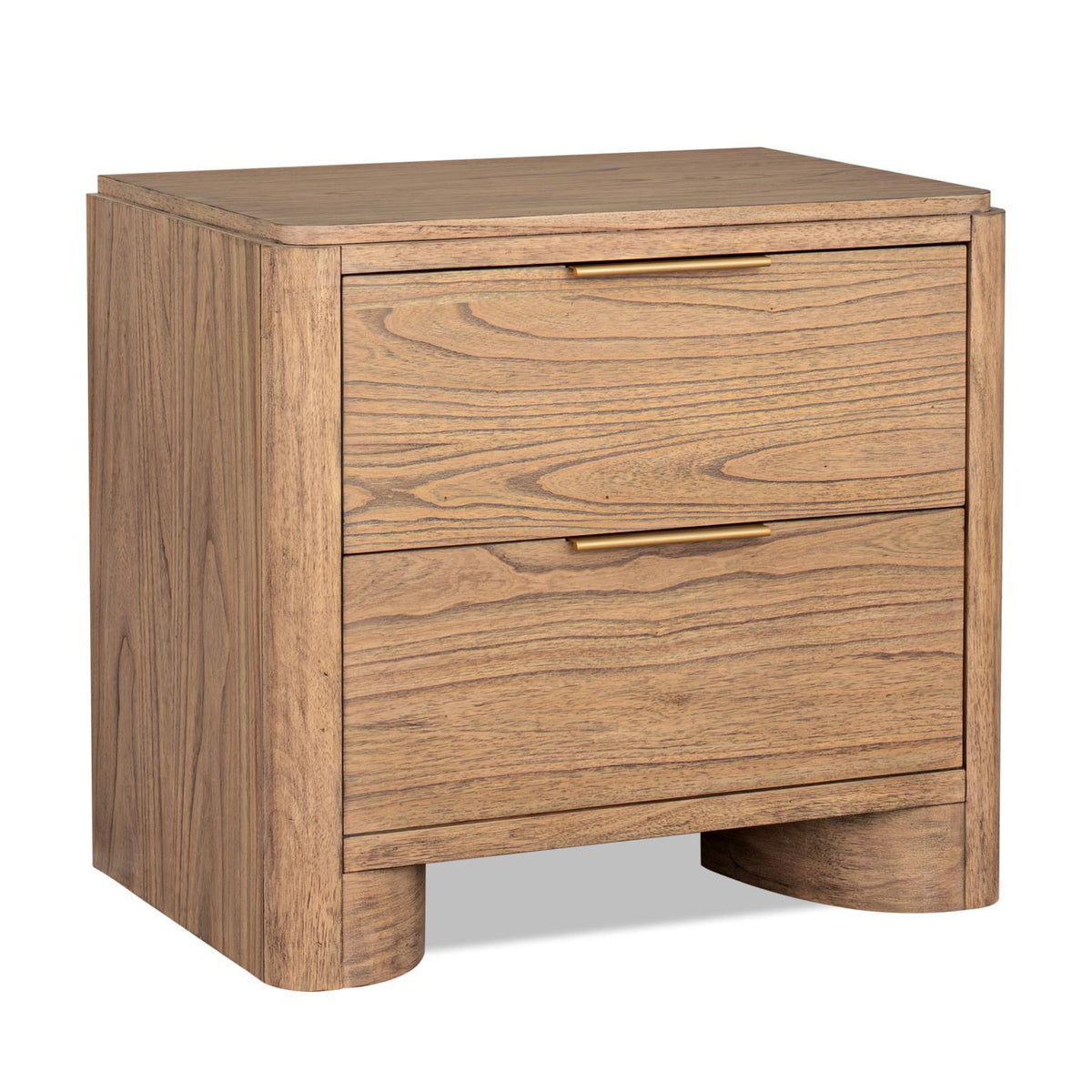 Alden - Nightstand (2 Drawers, Power With 2 Outlets, 1 USB & 1 USB-C) - Stonewashed