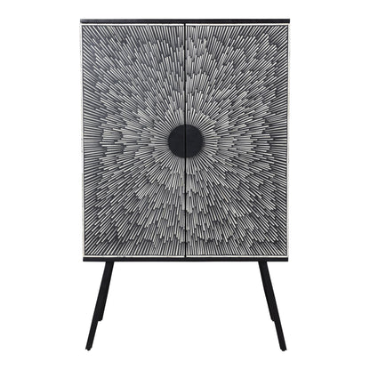Sunburst - Wine Cabinet - Charcoal