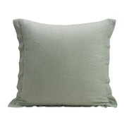 Luna - Washed Linen Tailored Euro Sham - Sage