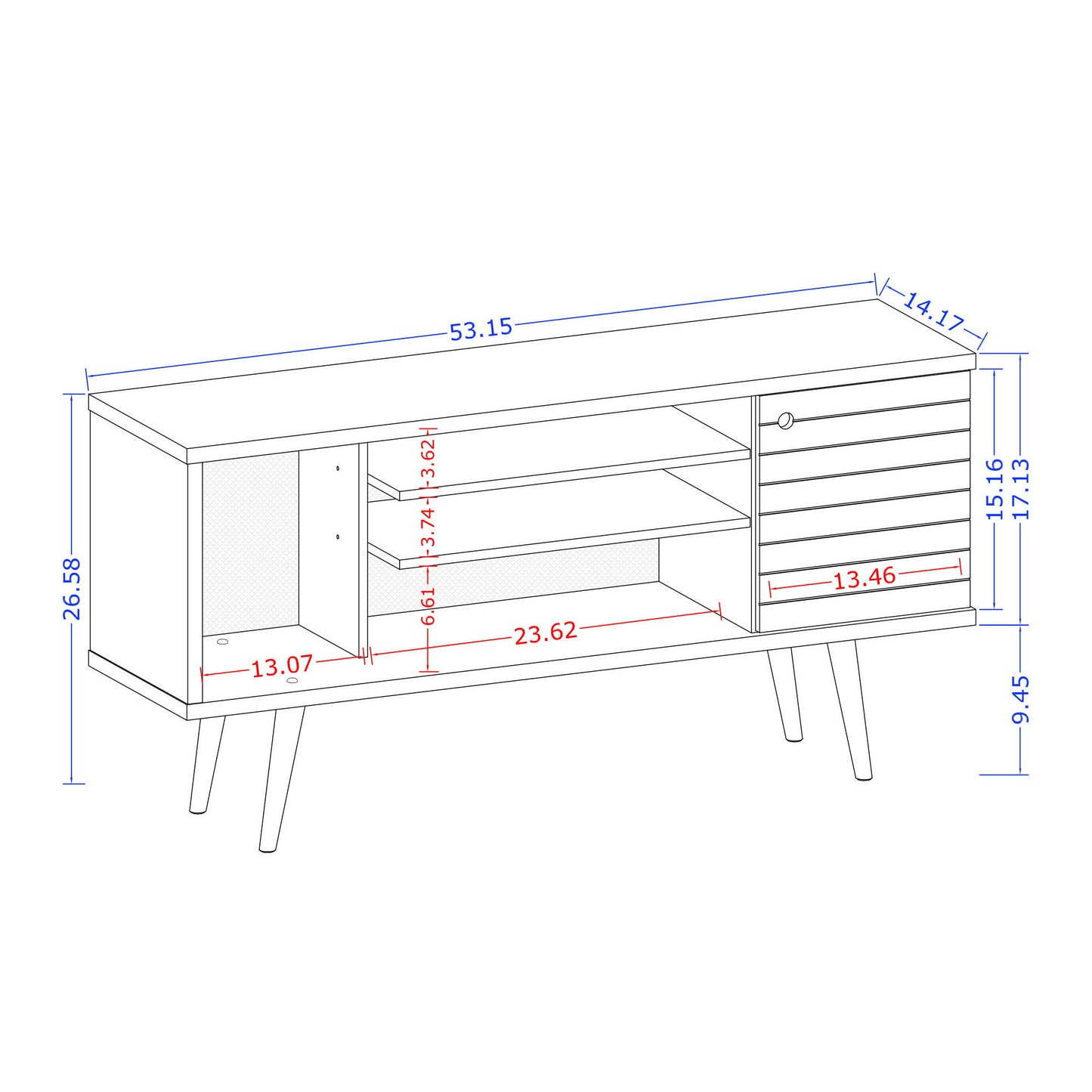 Liberty - TV Stand With Open / Concealed Storage