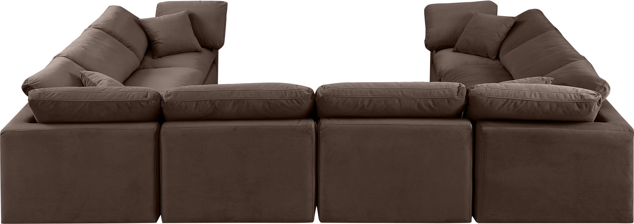 Indulge - Velvet 8 Piece Modular Sectional