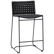 Forbes - Outdoor Counter Stool - Black And Charcoal