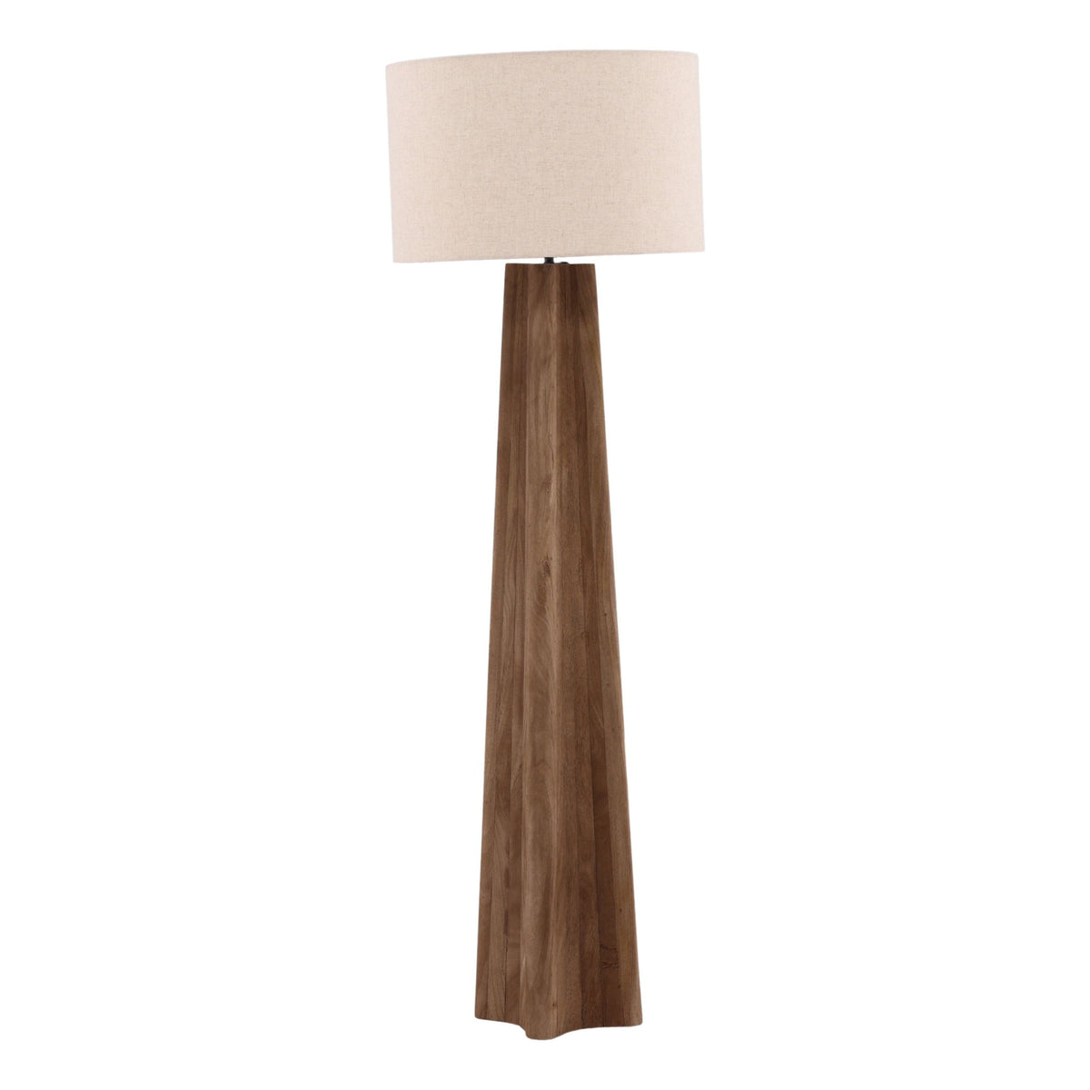 Devayne - Floor Lamp - Light Brown And Beige