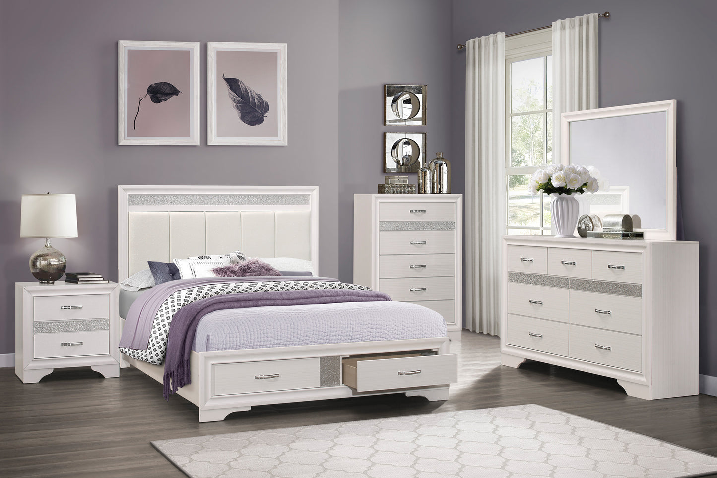 5pcs Queen Bedroom-Luster Collection