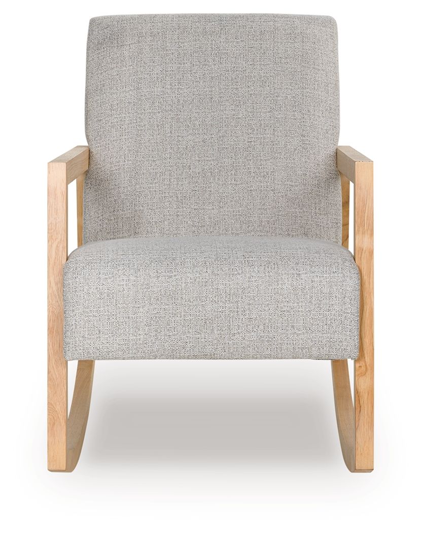 Wychworth Accent Chair - Gray / Natural - Thumbnail 2