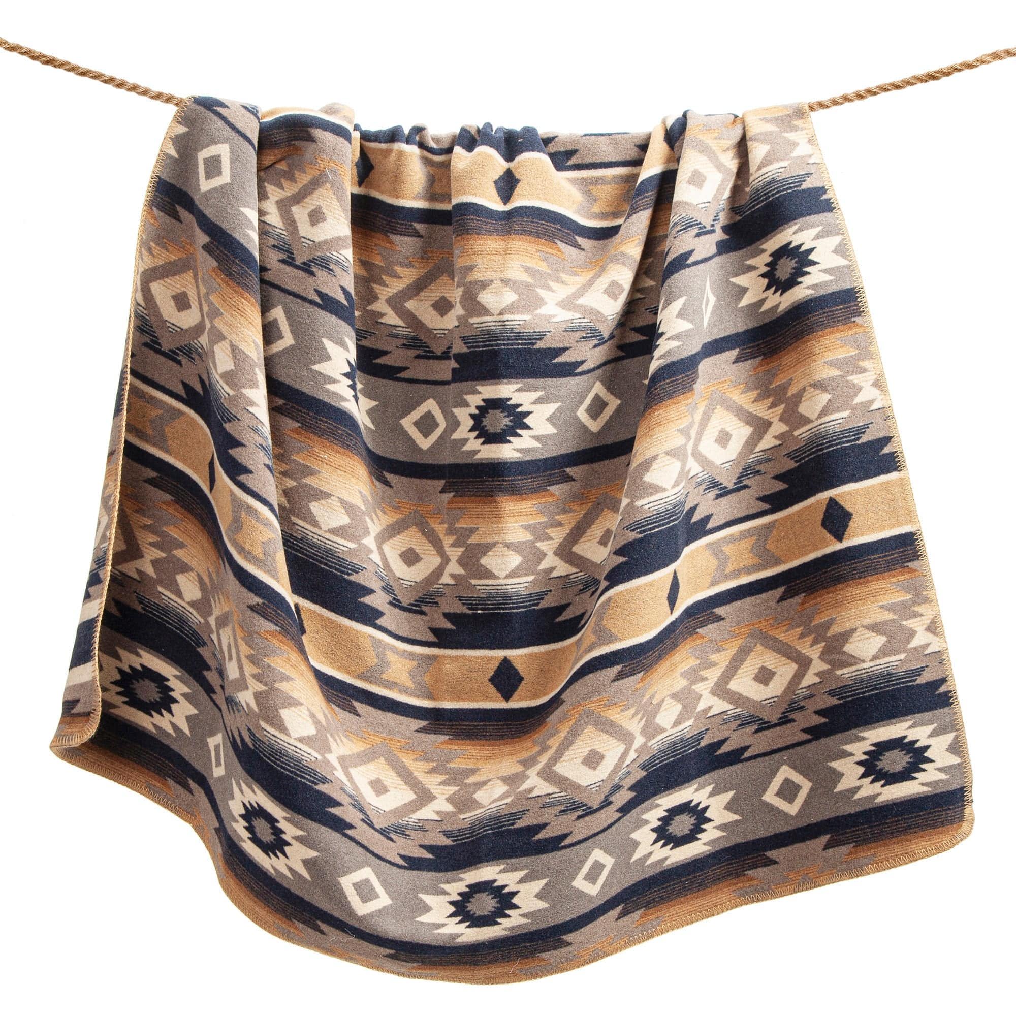 Taos - Wool Blend Throw Blanket - Multi Color
