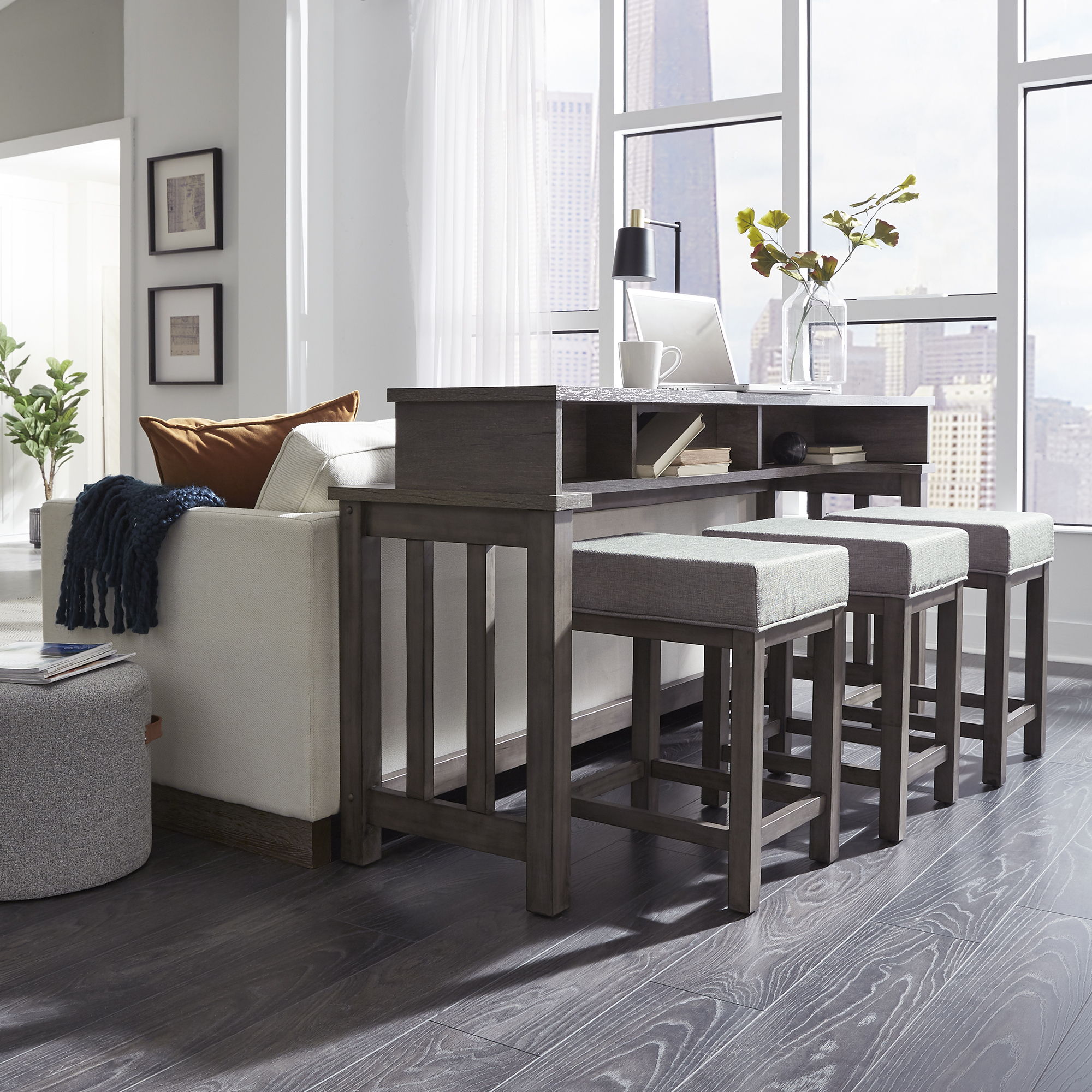 Tanners Creek - 4 Piece Dining Room Set - Graystone