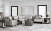 Luna Ravello - Armless Chair - Silver / Miramar Mink