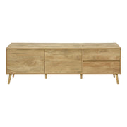 TV Stand Console With Storage Drawers And Cabinets - Walnut