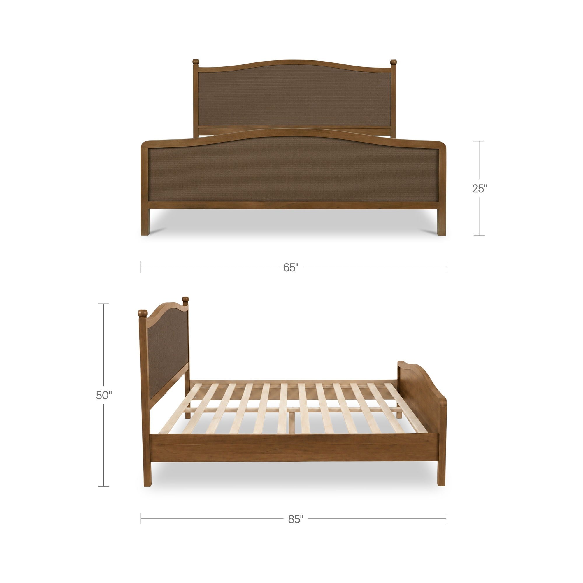 Eve - Queen Bed - Brown