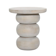 Demetra - End Table - Whitewash