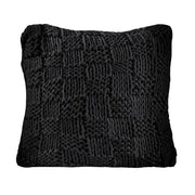 Chess Knit - Euro Sham - Black