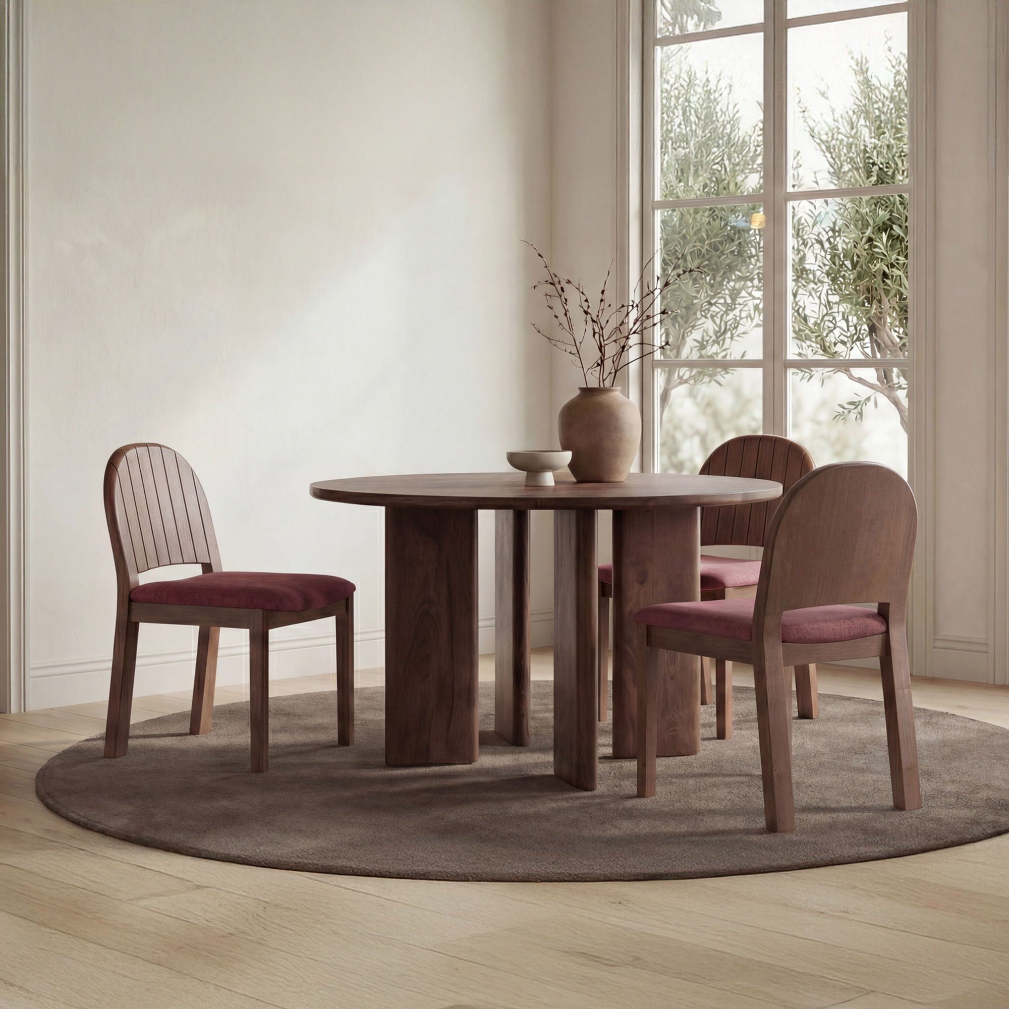 Emil - Dining Chair (Set of 2) - Berry / Purple