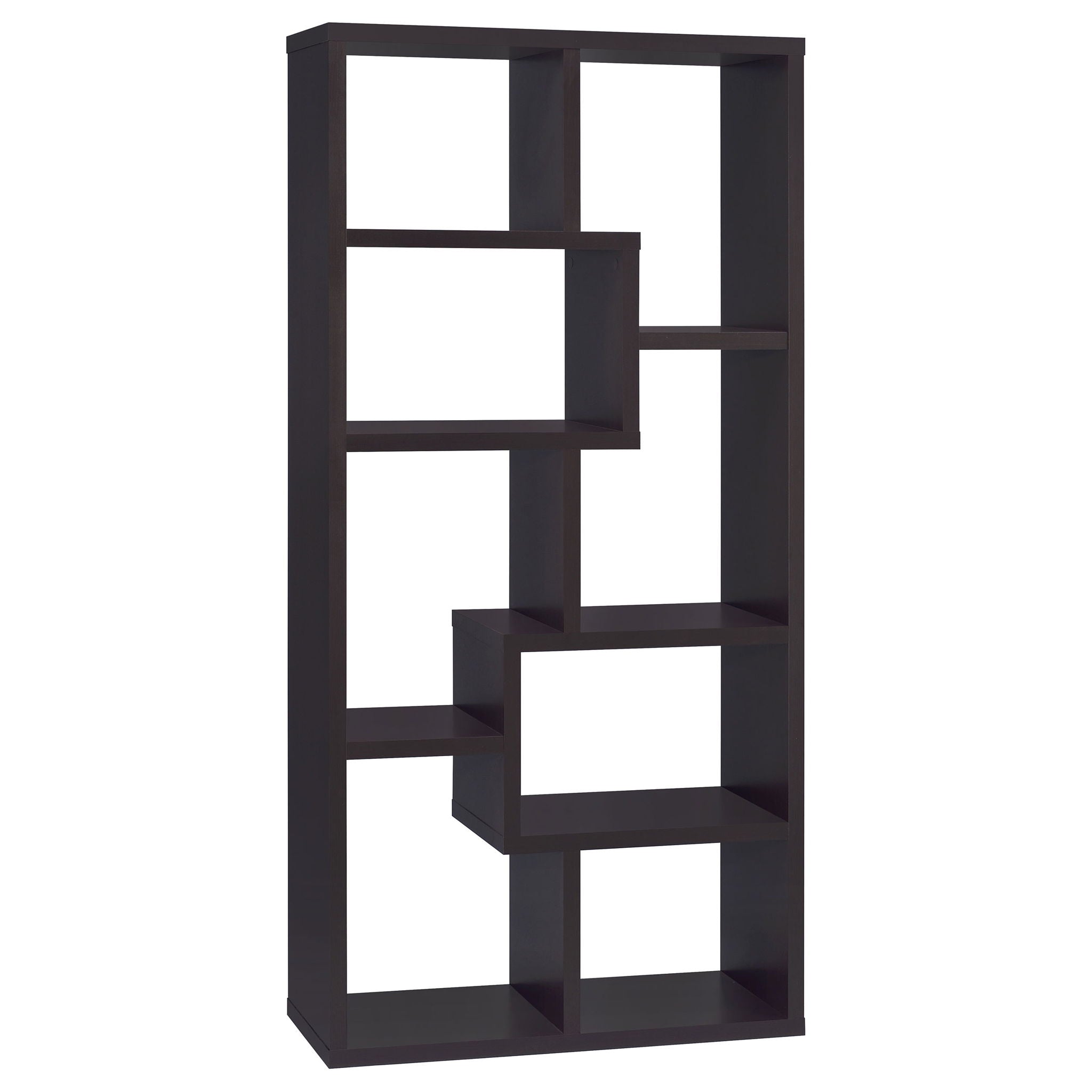 8 Shelf Geometric Bookcase