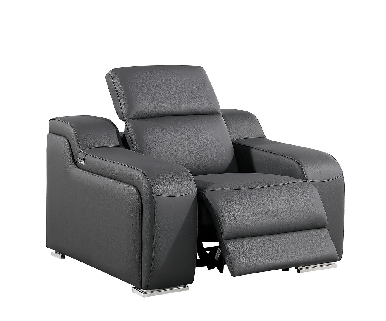 1116 - 6-Piece Modular Power Reclining Sofa, Loveseat & Chair Set In With 6 Power Recliners & Power Headrests