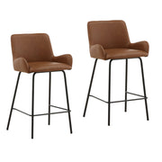 Zamar - Counter Stool (Set of 2) - Saddle