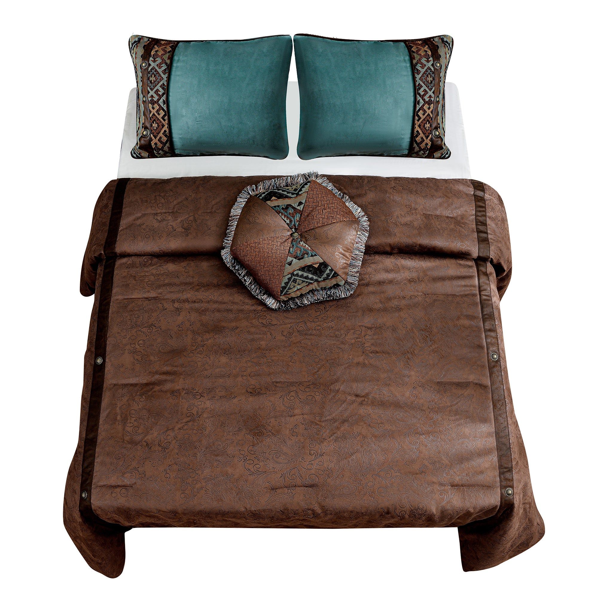 Del Rio - Twin Comforter Set (Set of 4) - Brown