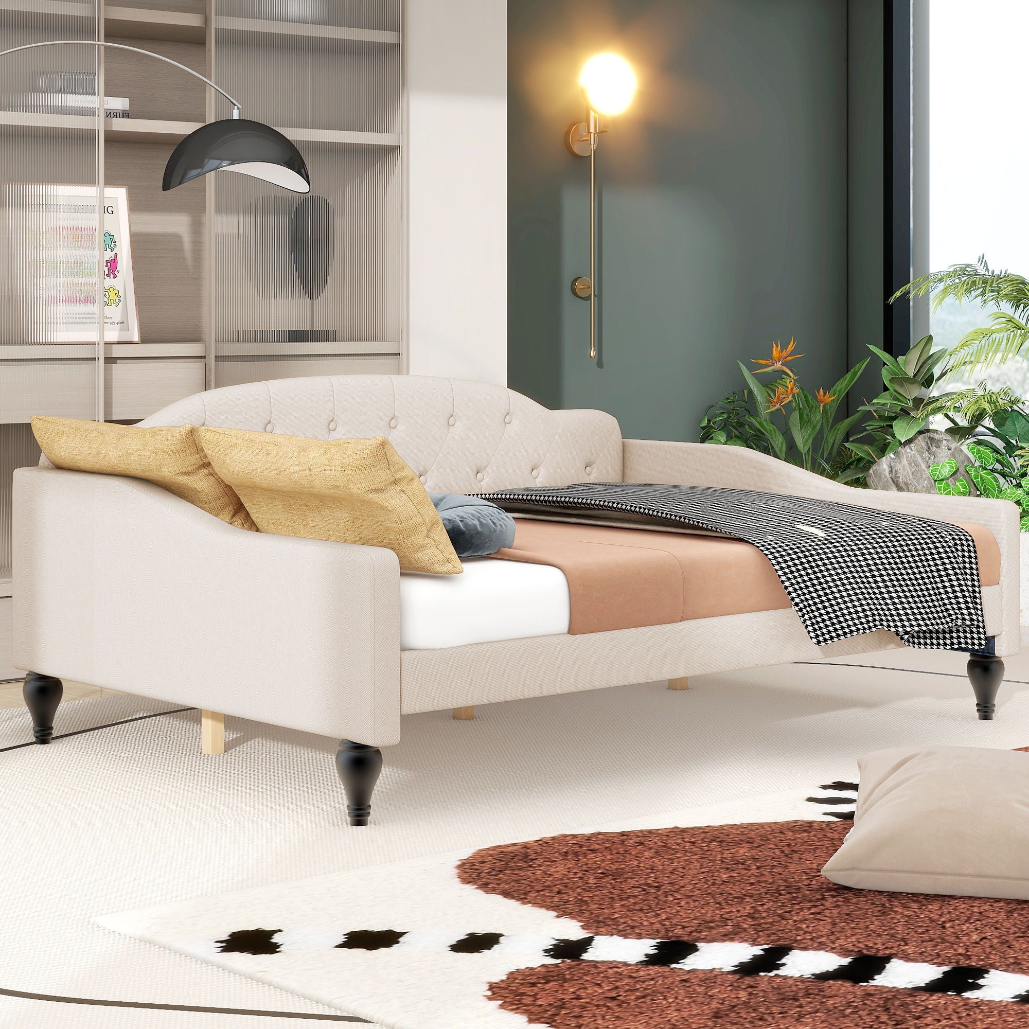 Upholstered Tufted Daybed