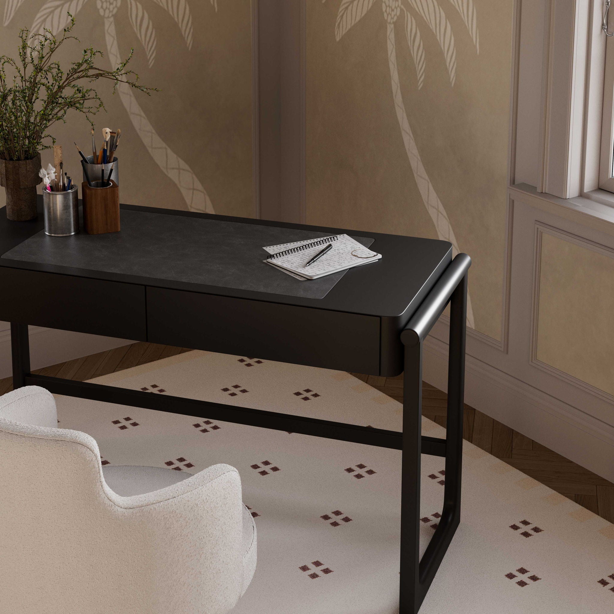 Alfalfa - 2 Drawer Desk