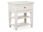 Willowbrook - Open Nightstand - Egg Shell White With Slight Rub Through