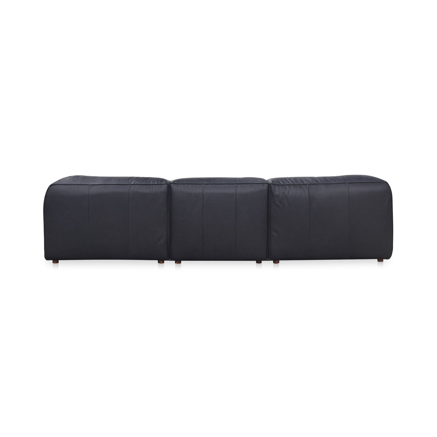 Form - Dream Modular Leather Sectional - Vantage Black