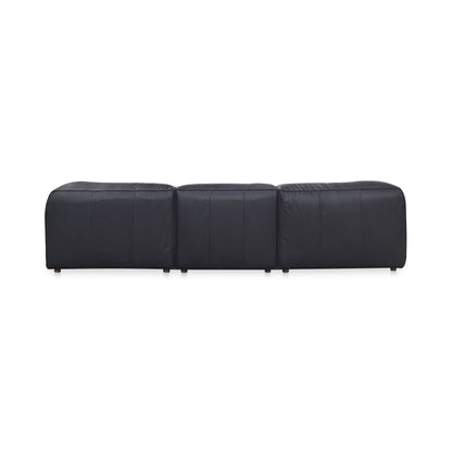 Form - Dream Modular Leather Sectional - Vantage Black