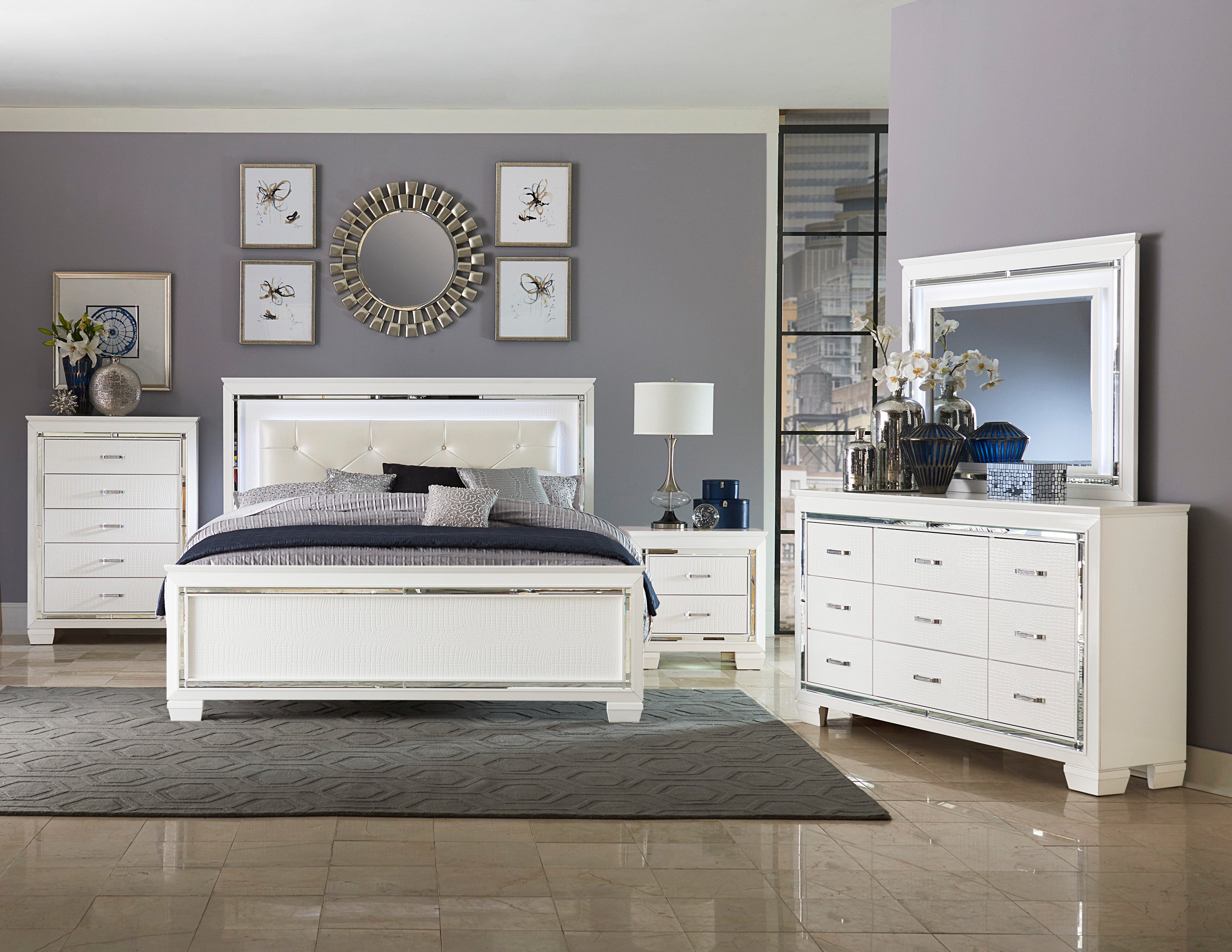 5pcs Queen Bedroom-Allura Collection