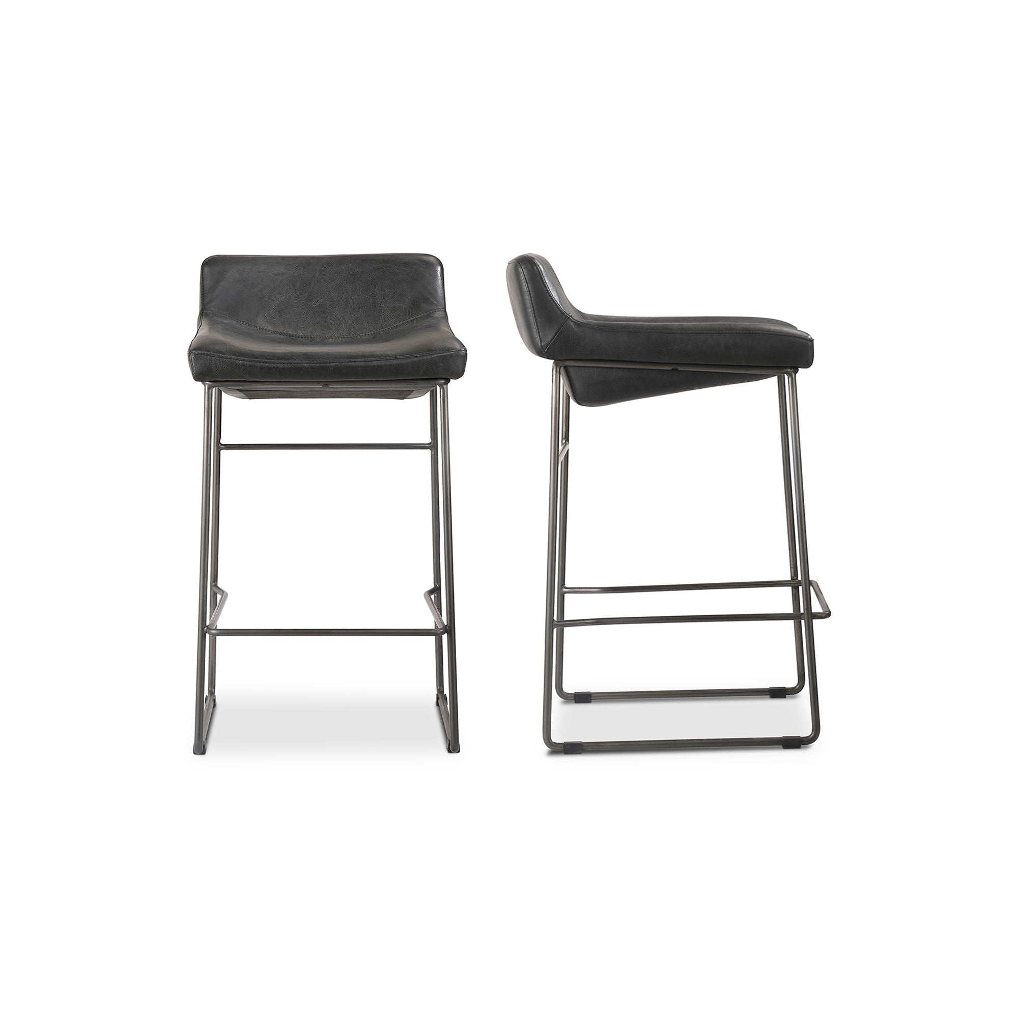 Starlet Leather Open Road Counter Stool (Set of 2)