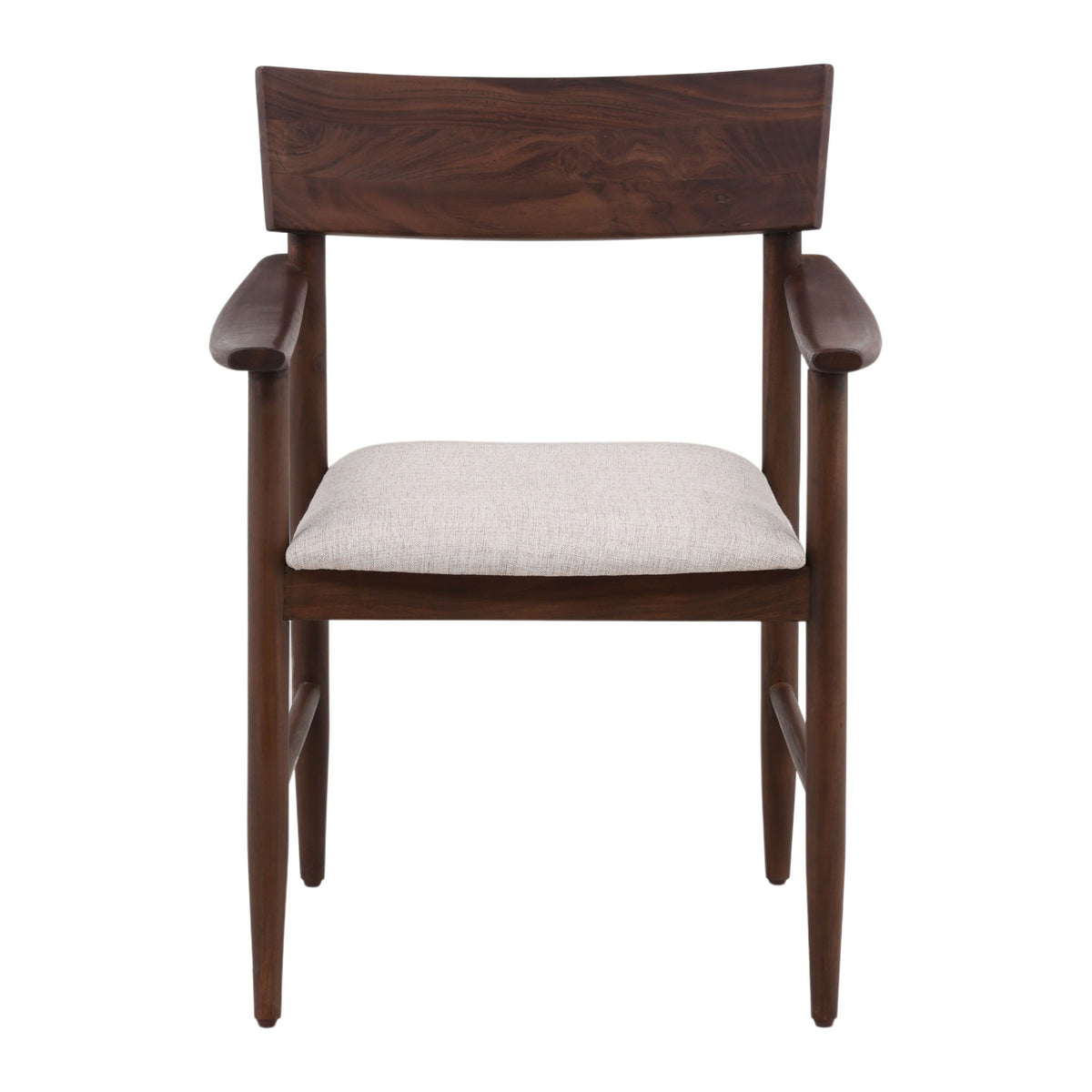 Glen - Dining Chair - Dark Brown And Cream