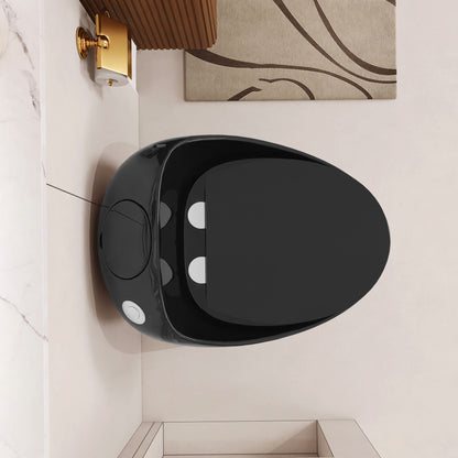 Modern Egg Shape Toilet 1.28 Gpf Single Flush Ceramic