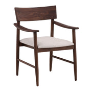 Glen - Dining Chair - Dark Brown And Cream