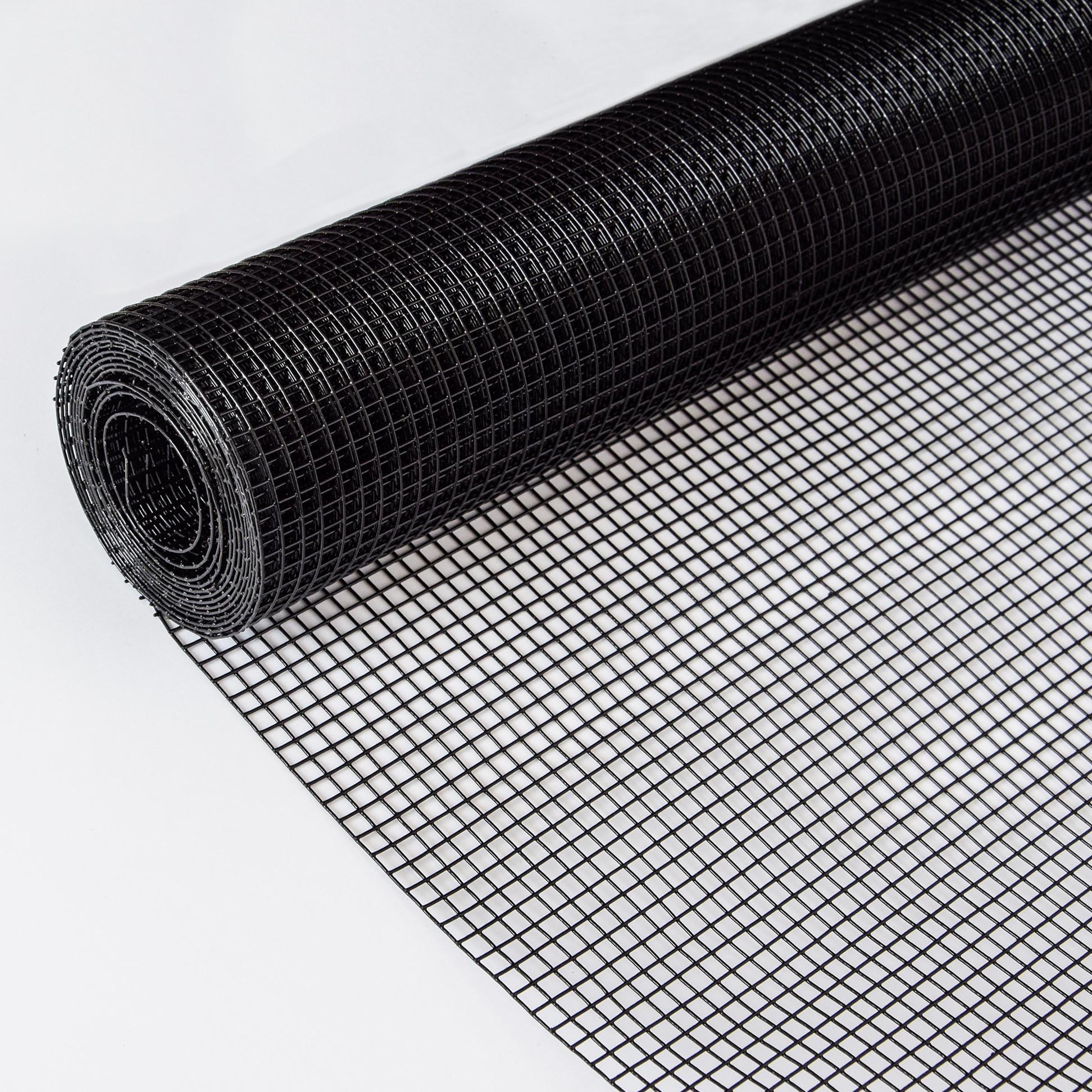 Vinyl Coated Hardware Cloth 19 Gauge Welded Wire Fence For Poultry Netting And Chicken Coop - Black