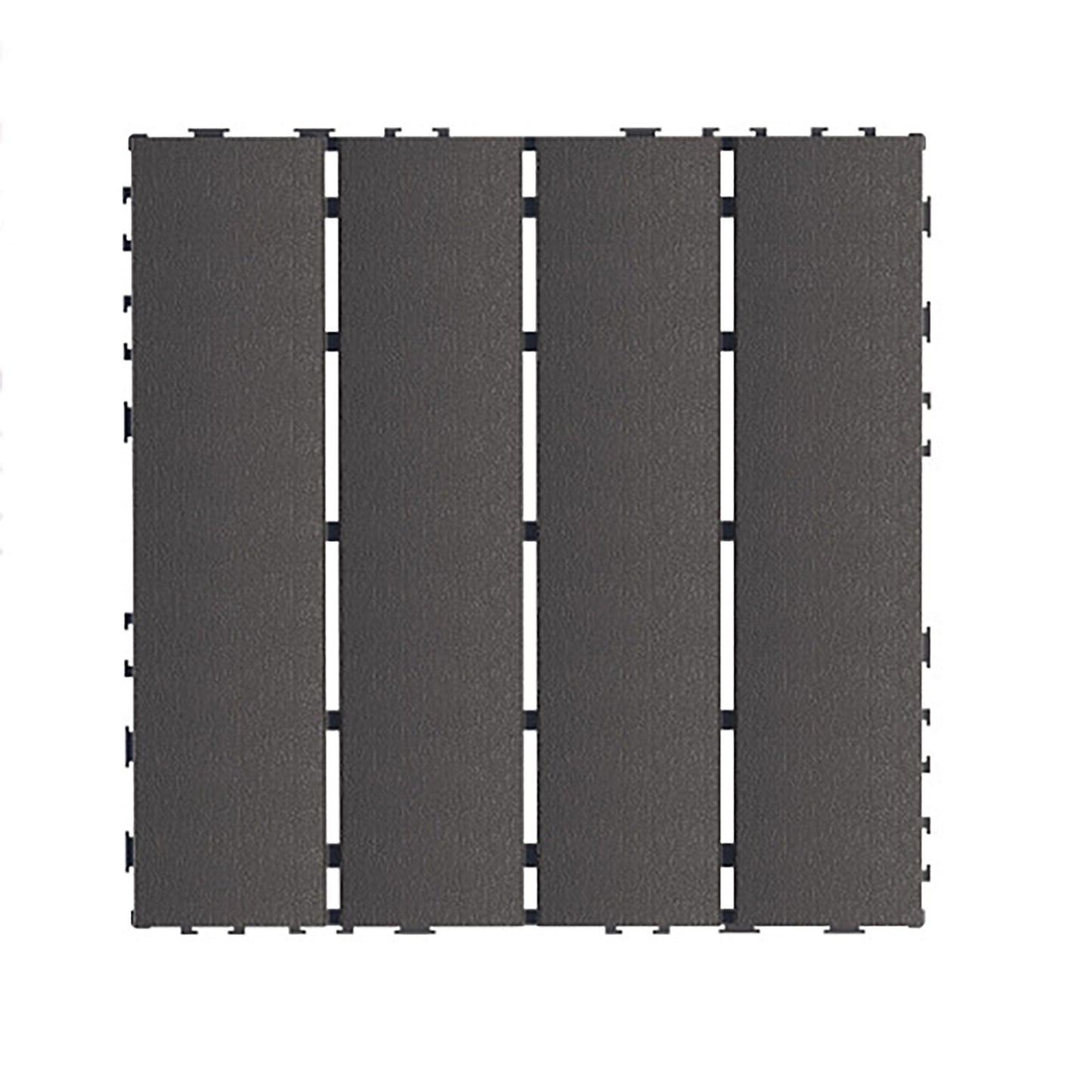 Plastic Interlocking 44 Pack Patio Deck Tiles, Square Waterproof Outdoor All Weather Use