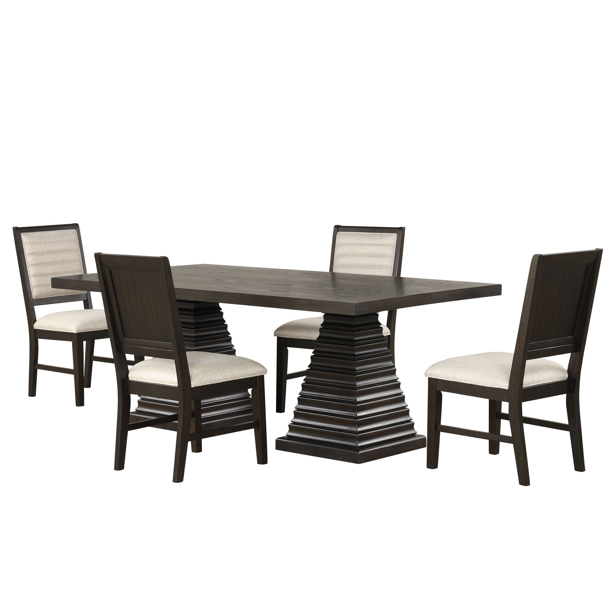 Plateau 78" Rectangle Dining Table Set - Thumbnail 2