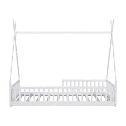 House Shaped Design Bed With Fence