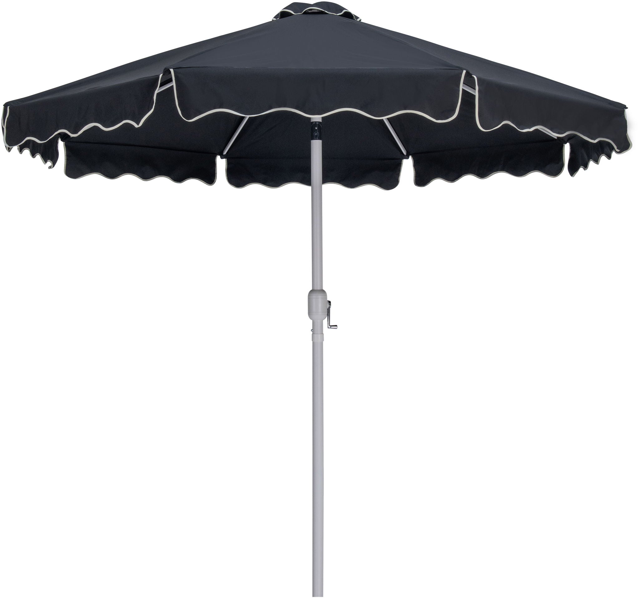 Amalfi - Aluminum Patio Umbrella - Light Brown Base / White Pole