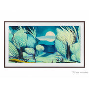 Samsung - 75" The Frame Customizable Bezel - Brown